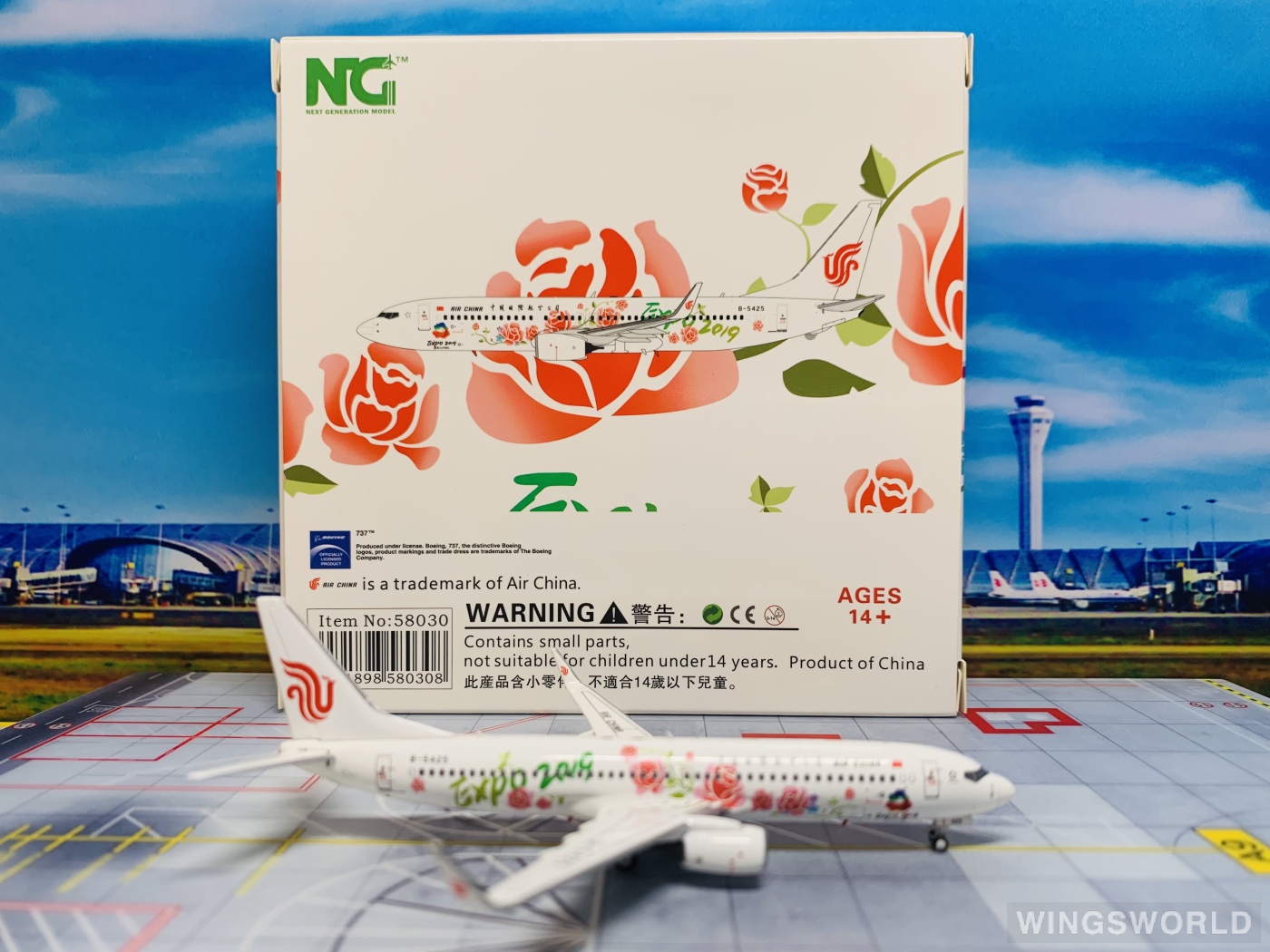 NGmodels 1:400 Boeing 737-800 Air China 中国国际航空NG58030