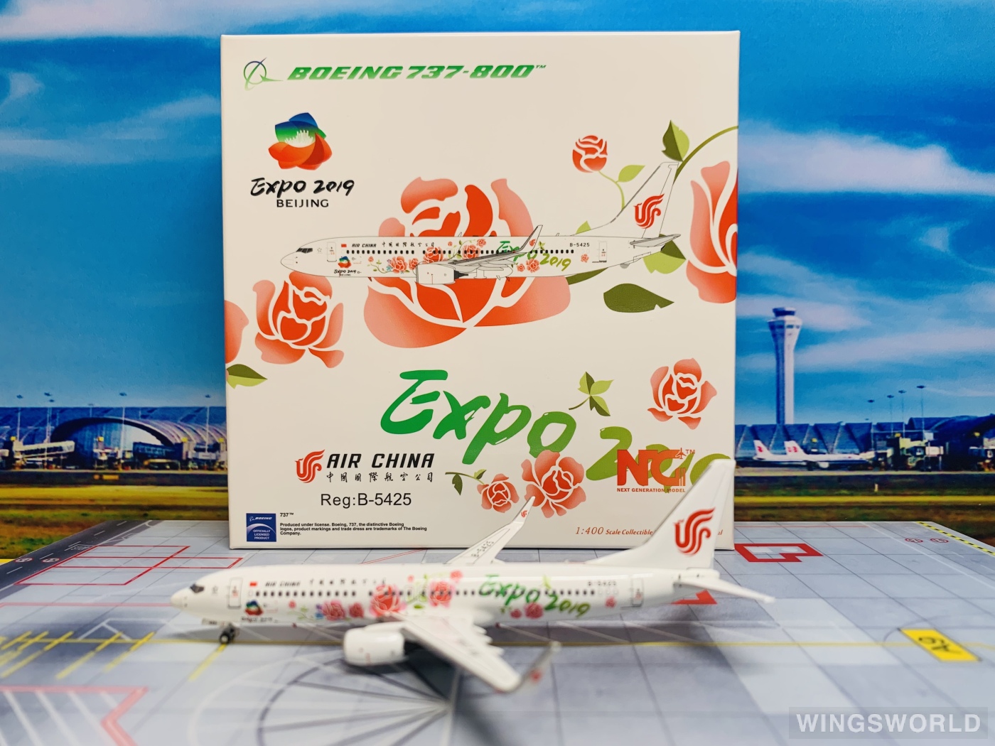 中国国際航空 737-800 B-5425 1/400 Phoenix 737-800w 中国国際航空 特別塗装「スターアライアンス