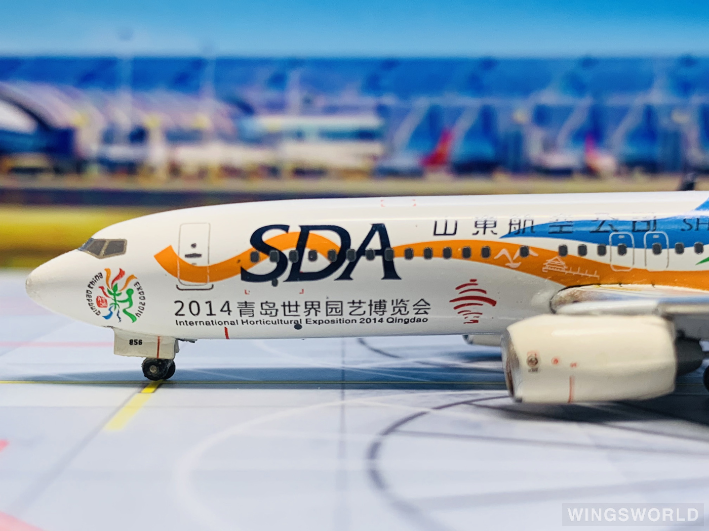 Witty 1:400 WT4738027 Shandong Airlines 山东航空 Boeing 737-800 B-5856