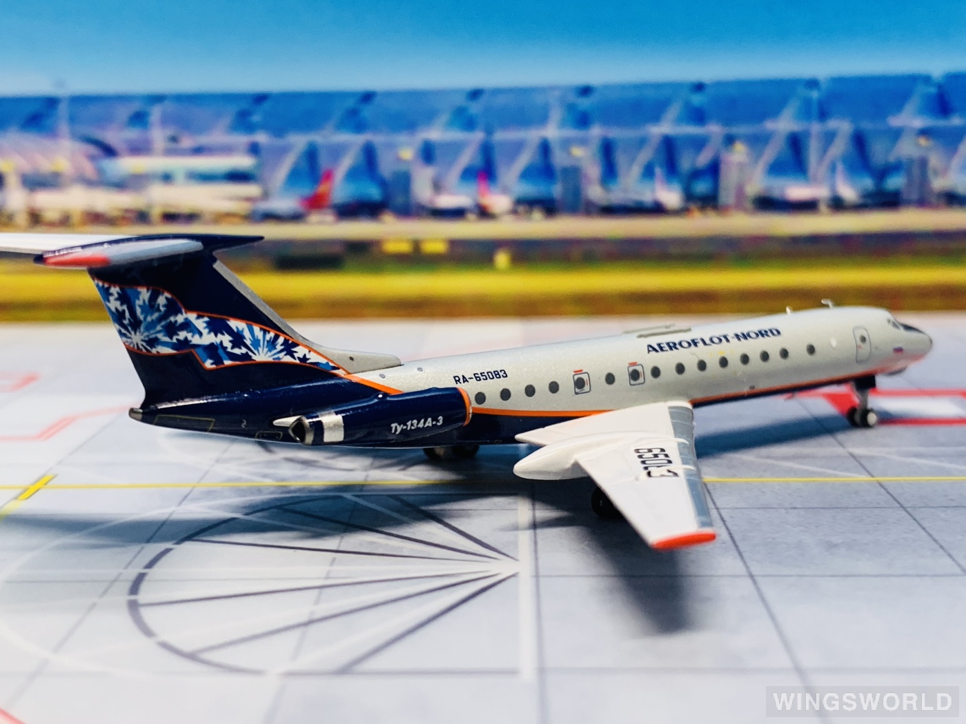 Pandamodel 1:400 202213 Aeroflot Nord 俄罗斯北方航空 Tupolev TU-134 RA-65083