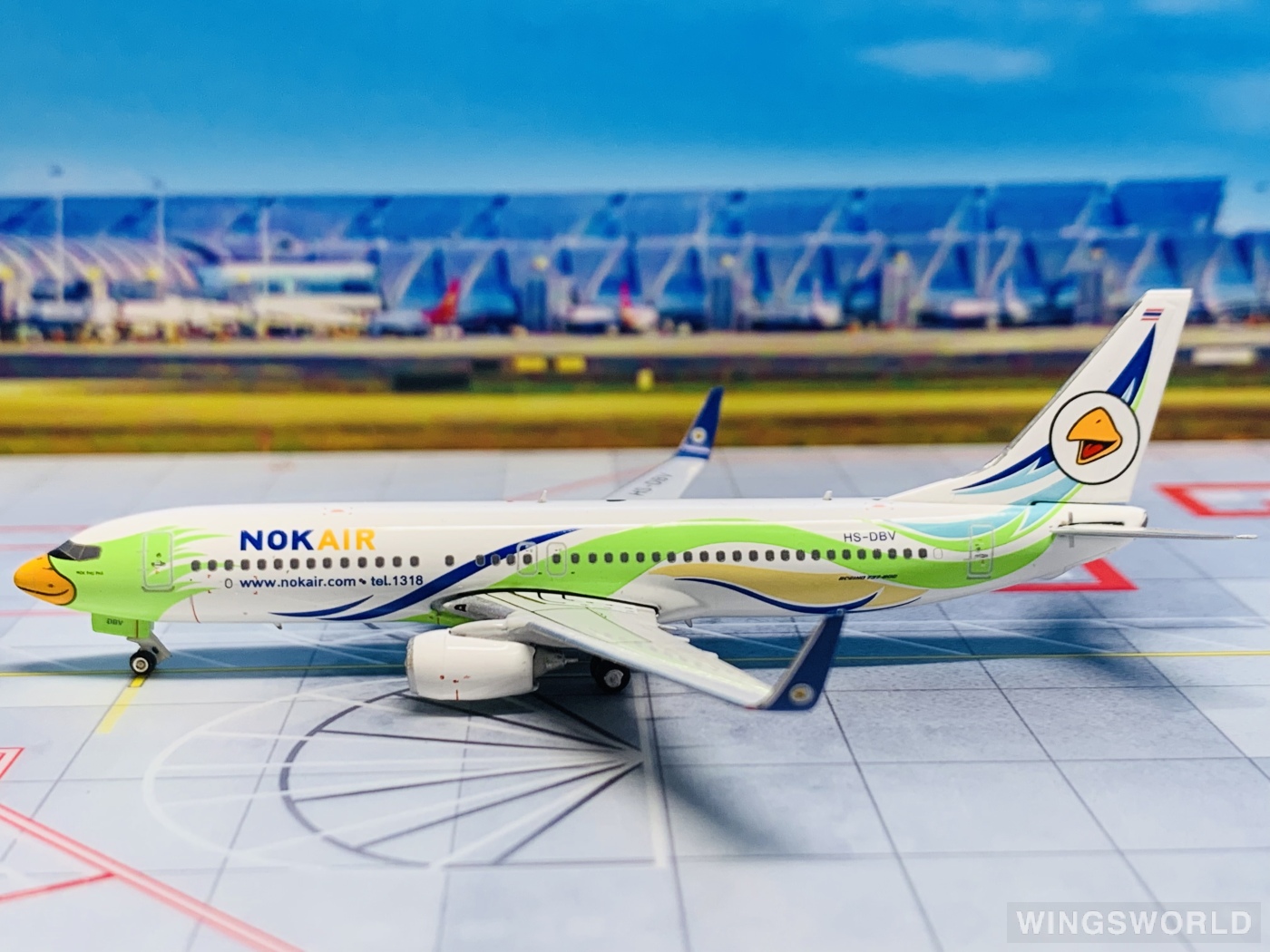 Phoenix 1:400 PH11303 Nok Air 皇雀航空 Boeing 737-800 HS-DBV