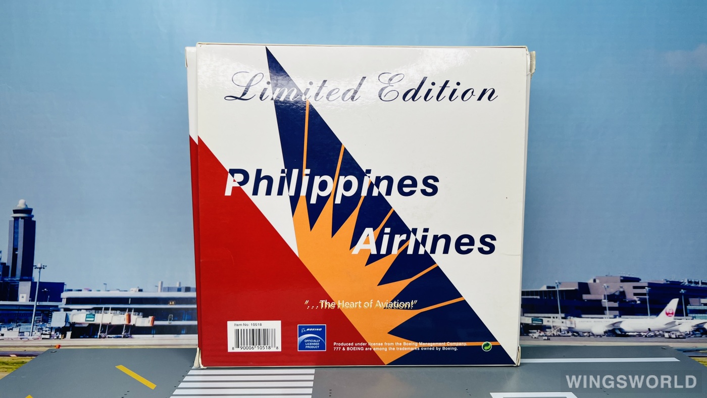 Phoenix 1:400 PH10518 Philippine Airlines 菲律宾航空 Boeing 777-300ER RP-C7777