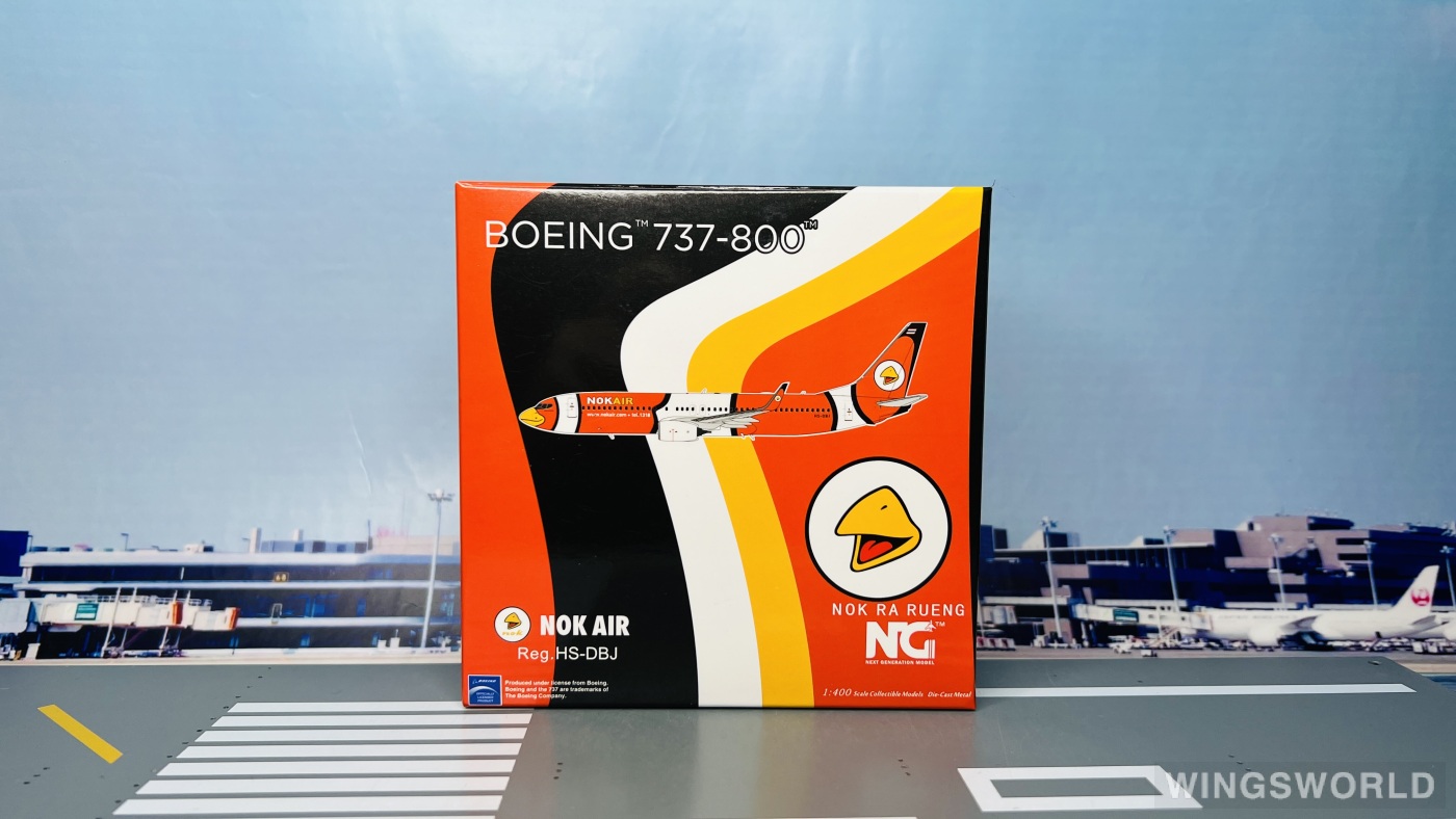 NGmodels 1:400 NG58216 Nok Air 皇雀航空 Boeing 737-800 HS-DBJ