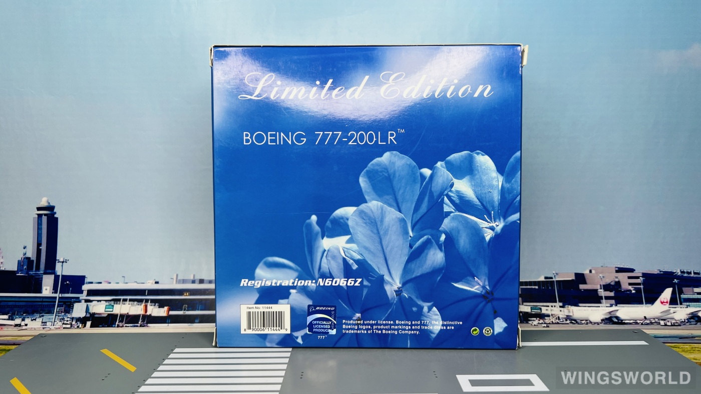 Phoenix 1:400 PH11444 Boeing 波音公司 Boeing 777-200 N6066Z