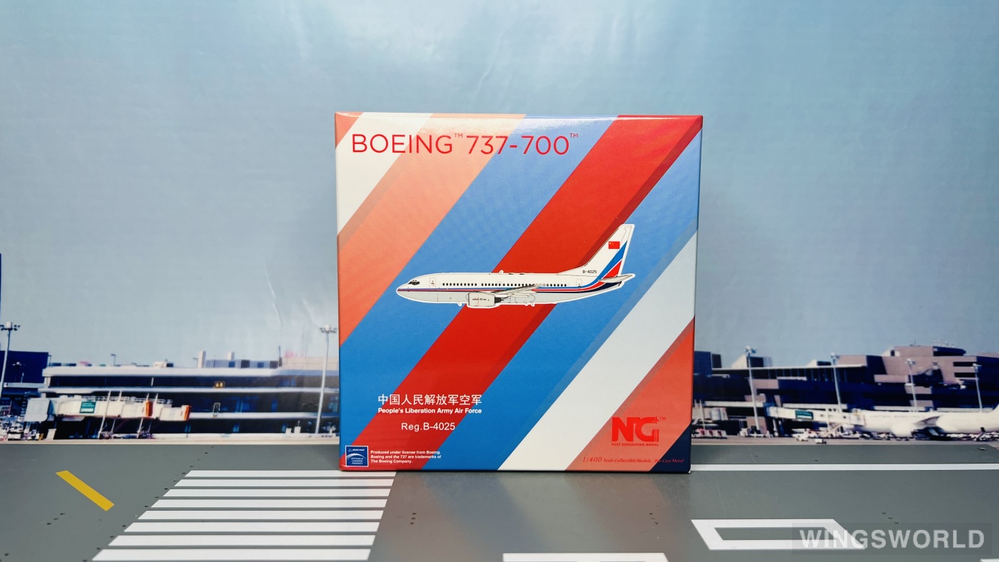 NGmodels 1:400 NG77039 PLAAF 中国空军 Boeing 737-700 B-4025