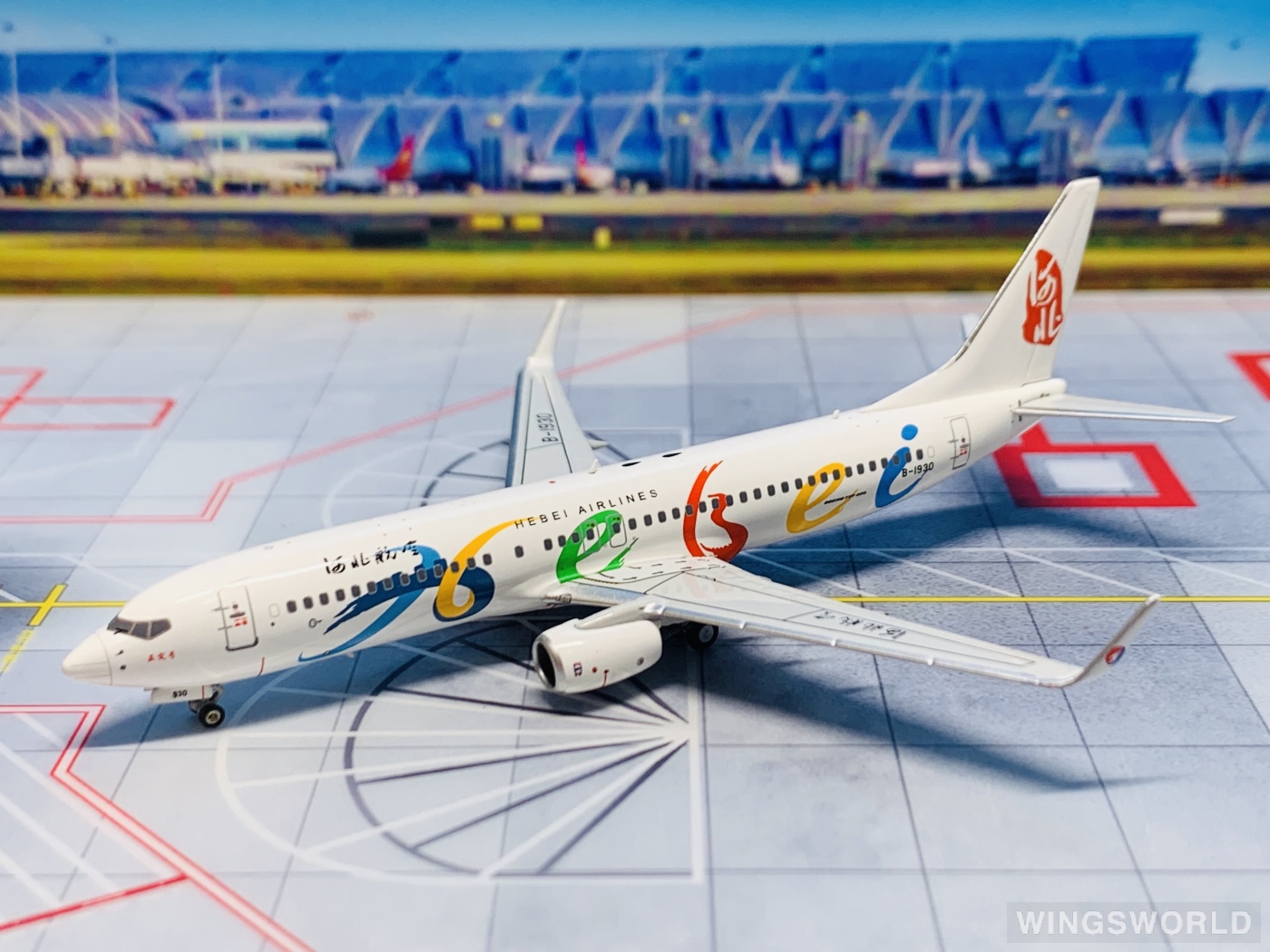 NGmodels 1:400 NG58058 Hebei Airlines 河北航空 Boeing 737-800 B-1930