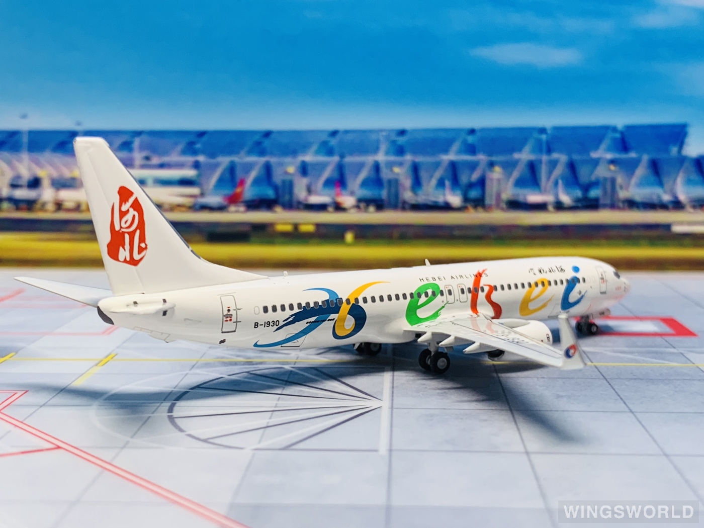 NGmodels 1:400 NG58058 Hebei Airlines 河北航空 Boeing 737-800 B-1930