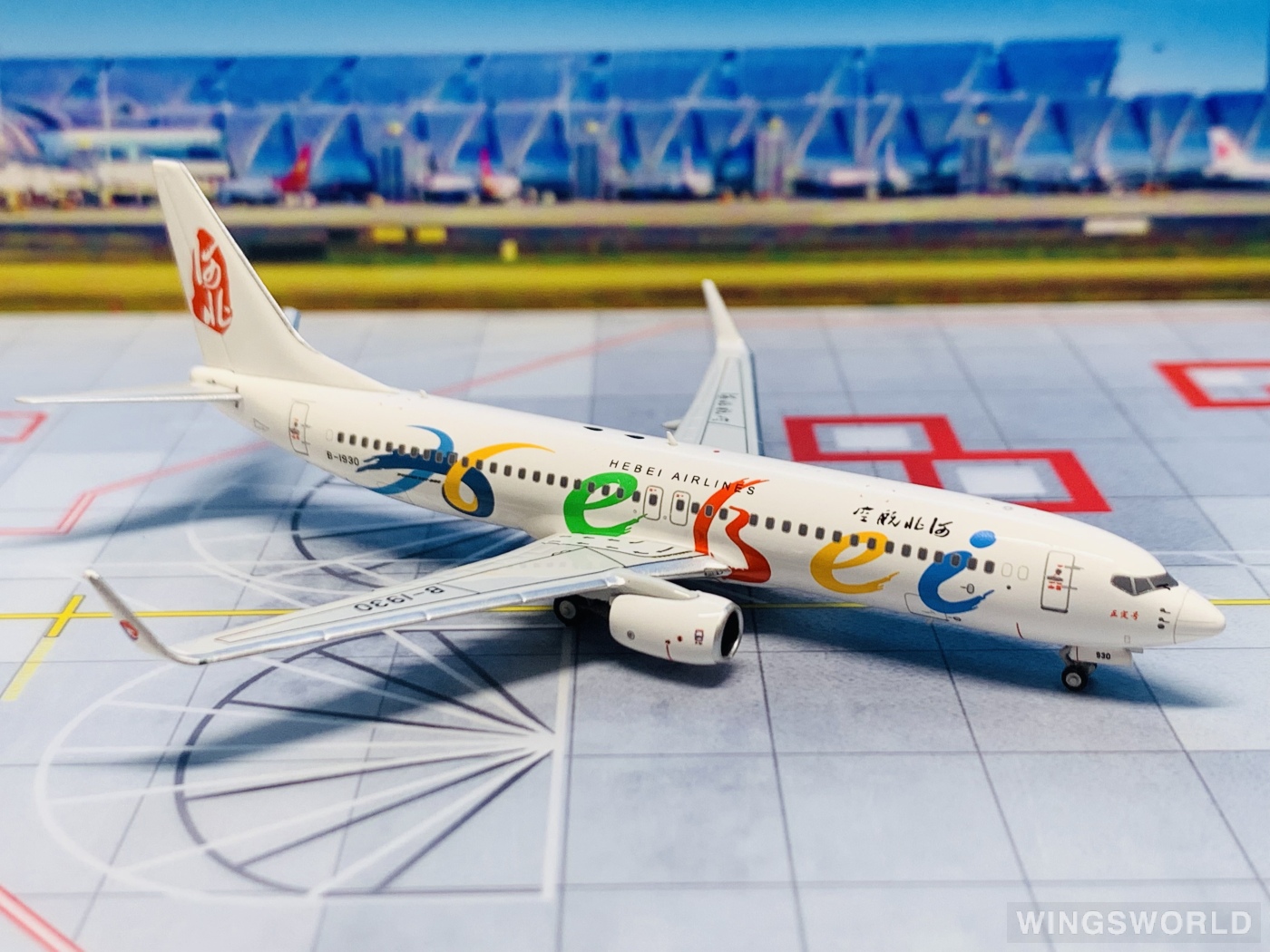 NGmodels 1:400 NG58058 Hebei Airlines 河北航空 Boeing 737-800 B-1930