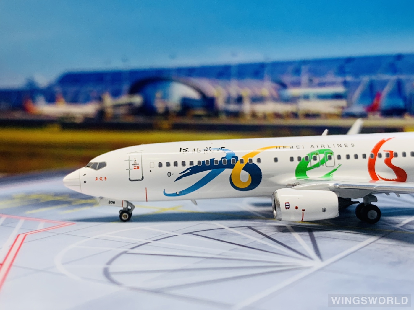 NGmodels 1:400 NG58058 Hebei Airlines 河北航空 Boeing 737-800 B-1930