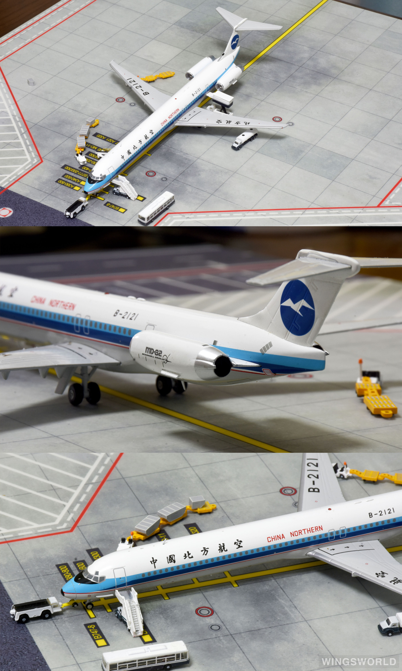 JC Wings 1:200 KJ-MD82-020 China Northern Airlines 中国北方航空 McDonnell Douglas MD-82 B-2121