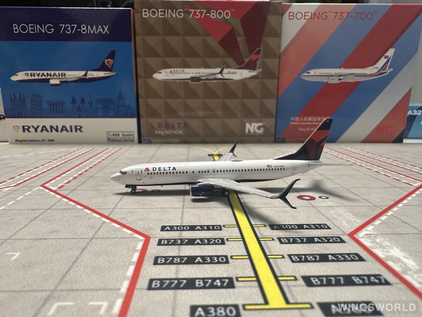 NGmodels 1:400 NG58218 Delta Air Lines 达美航空 Boeing 737-800 N374DA