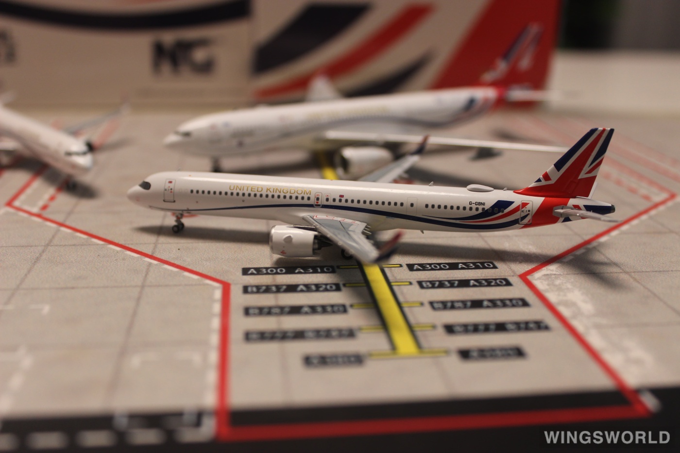 NGmodels 1:400 NG13071 RAF 英国皇家空军 Airbus A321neo G-GBNI