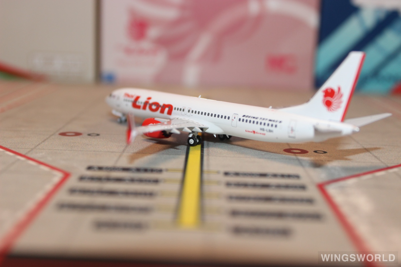 NGmodels 1:400 NG89011 Lion Air 狮子航空 Boeing 737 MAX 9 HS-LSH