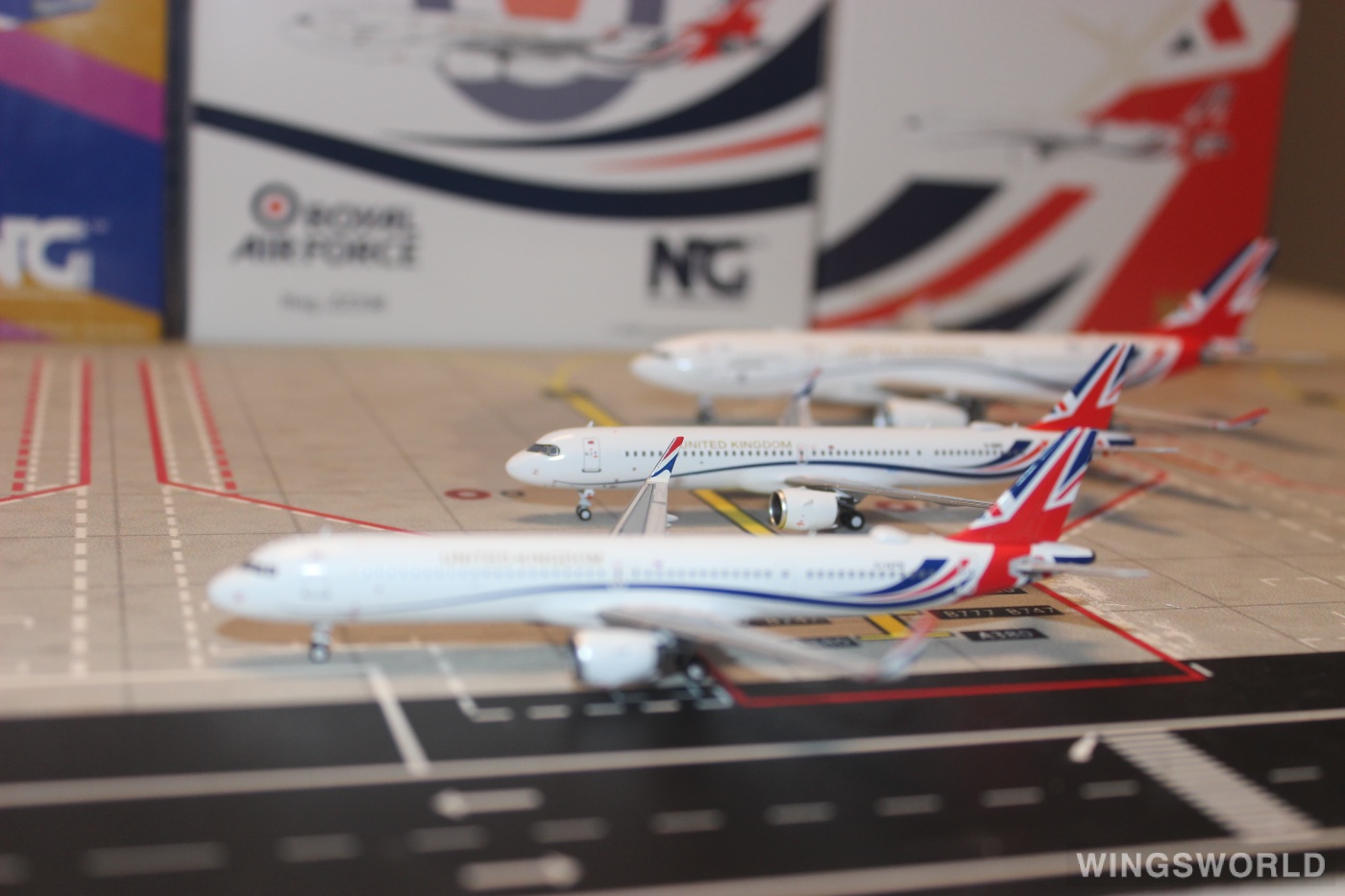 NGmodels 1:400 NG13071 RAF 英国皇家空军 Airbus A321neo G-GBNI