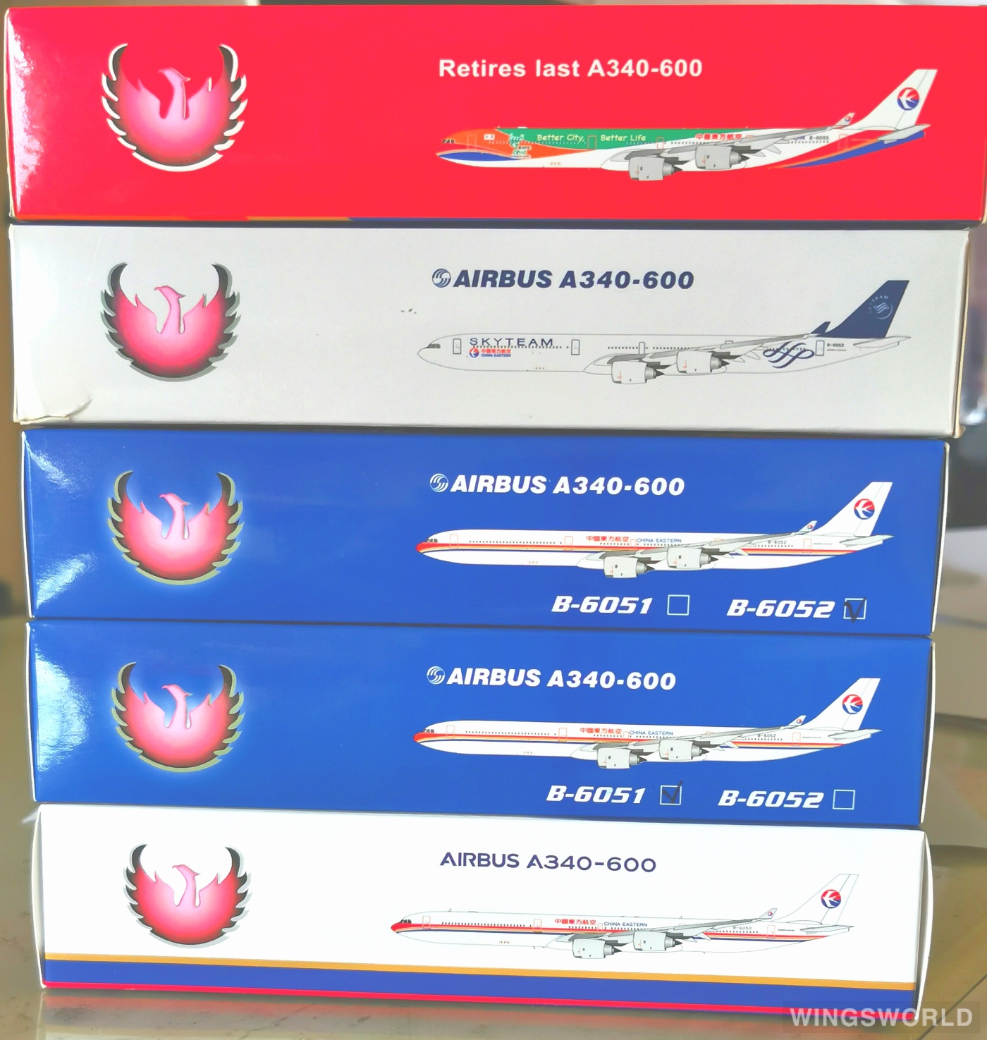 Phoenix 1:400 PH10526 China Eastern 中国东方航空 Airbus A340-600 B-6053
