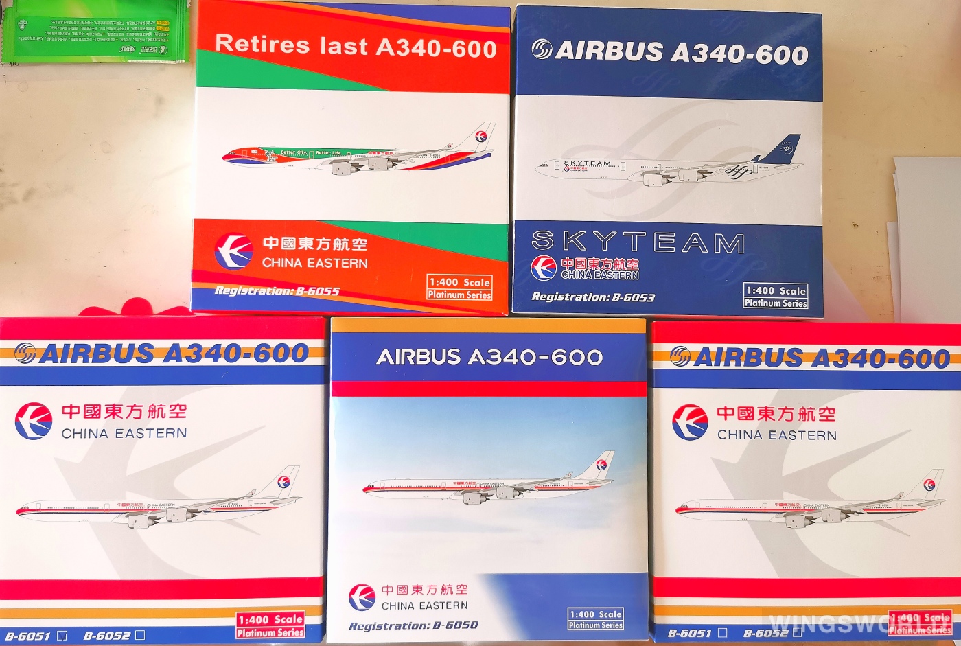 Phoenix 1:400 PH10463B China Eastern 中国东方航空 Airbus A340-600 B-6052