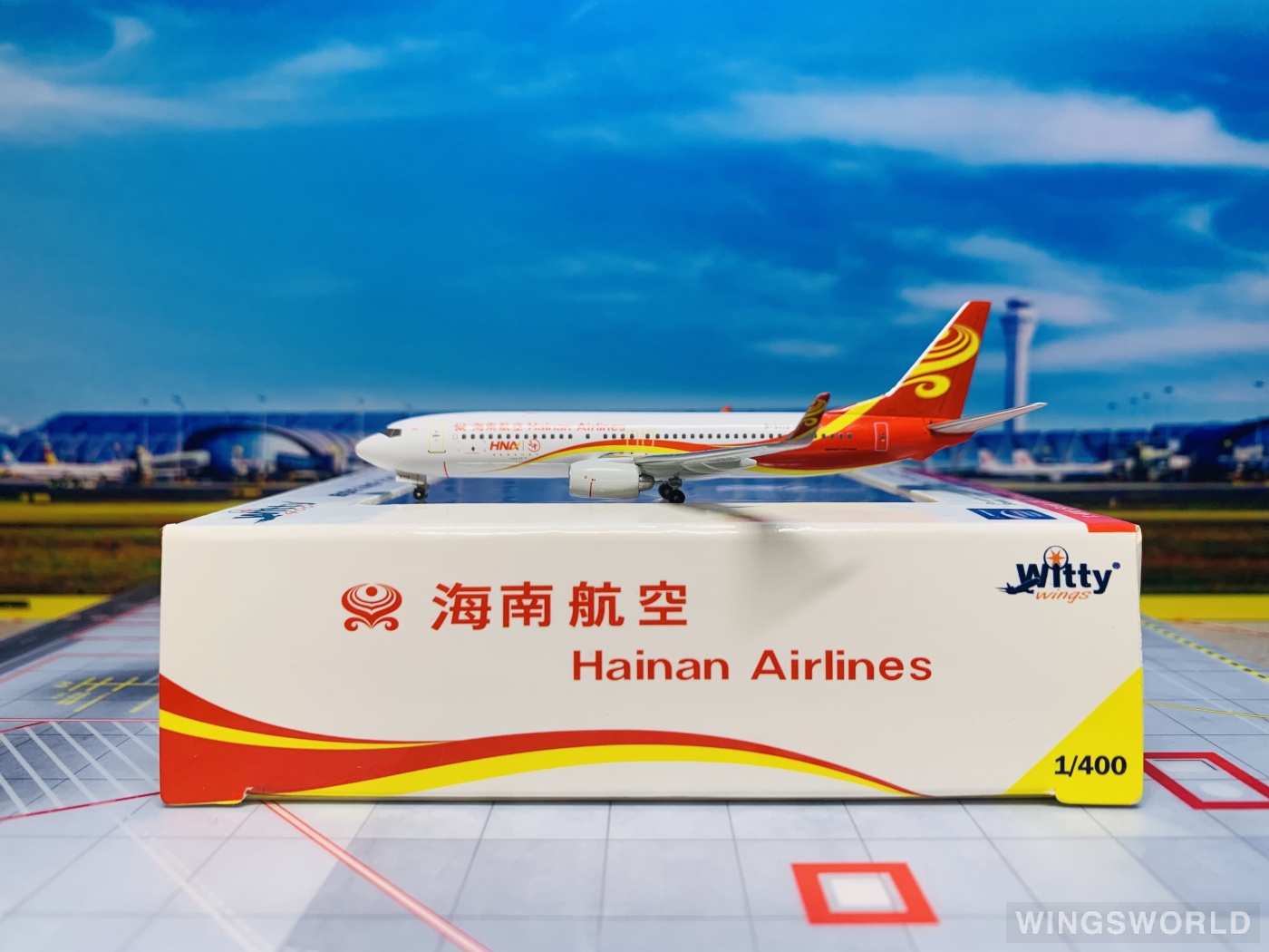 Witty 1:400 WT4738023 Hainan Airlines 海南航空 Boeing 737-800 B-5713