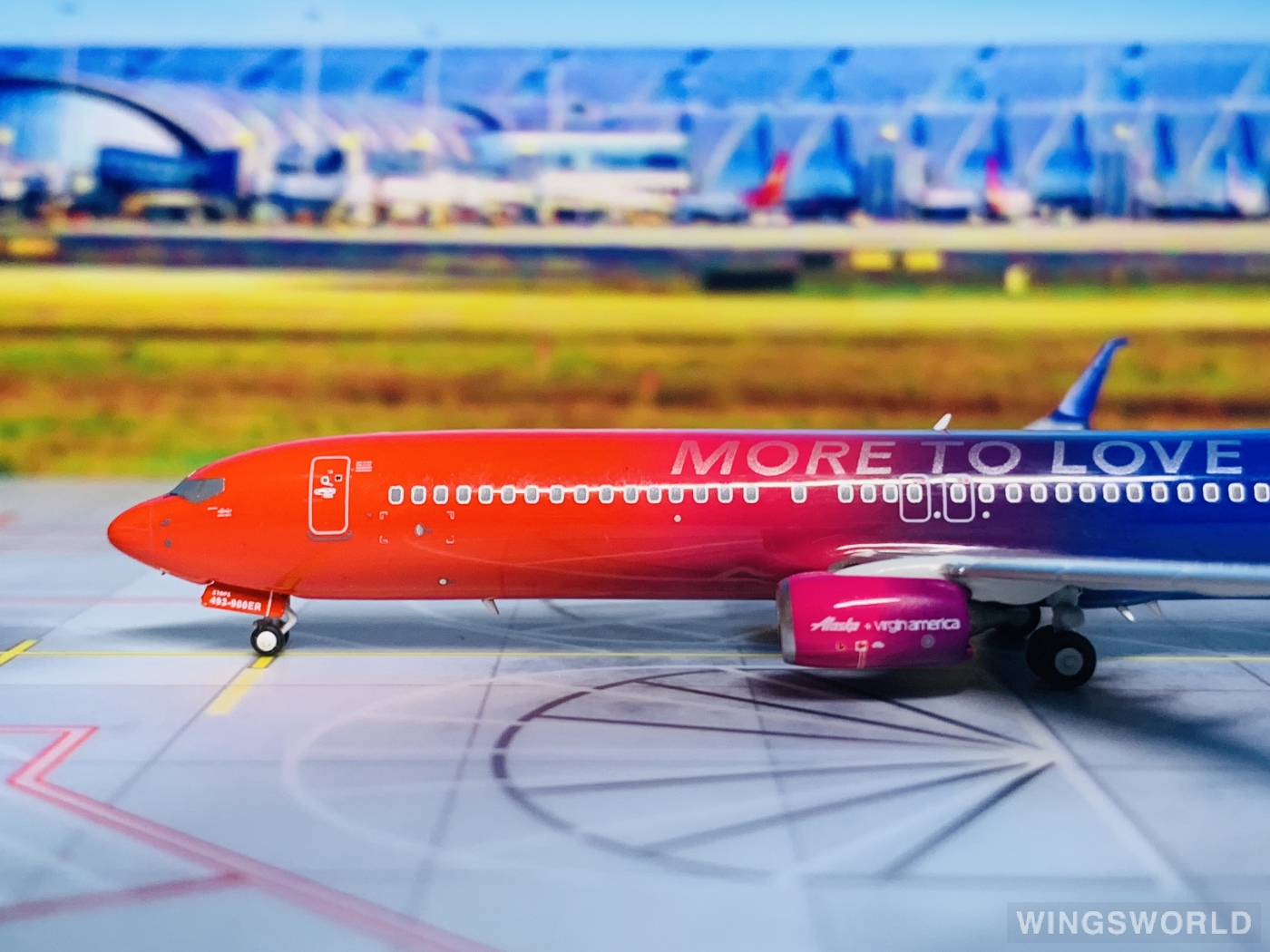 NGmodels 1:400 NG79025 Alaska Airlines 阿拉斯加航空 Boeing 737-900ER N493AS