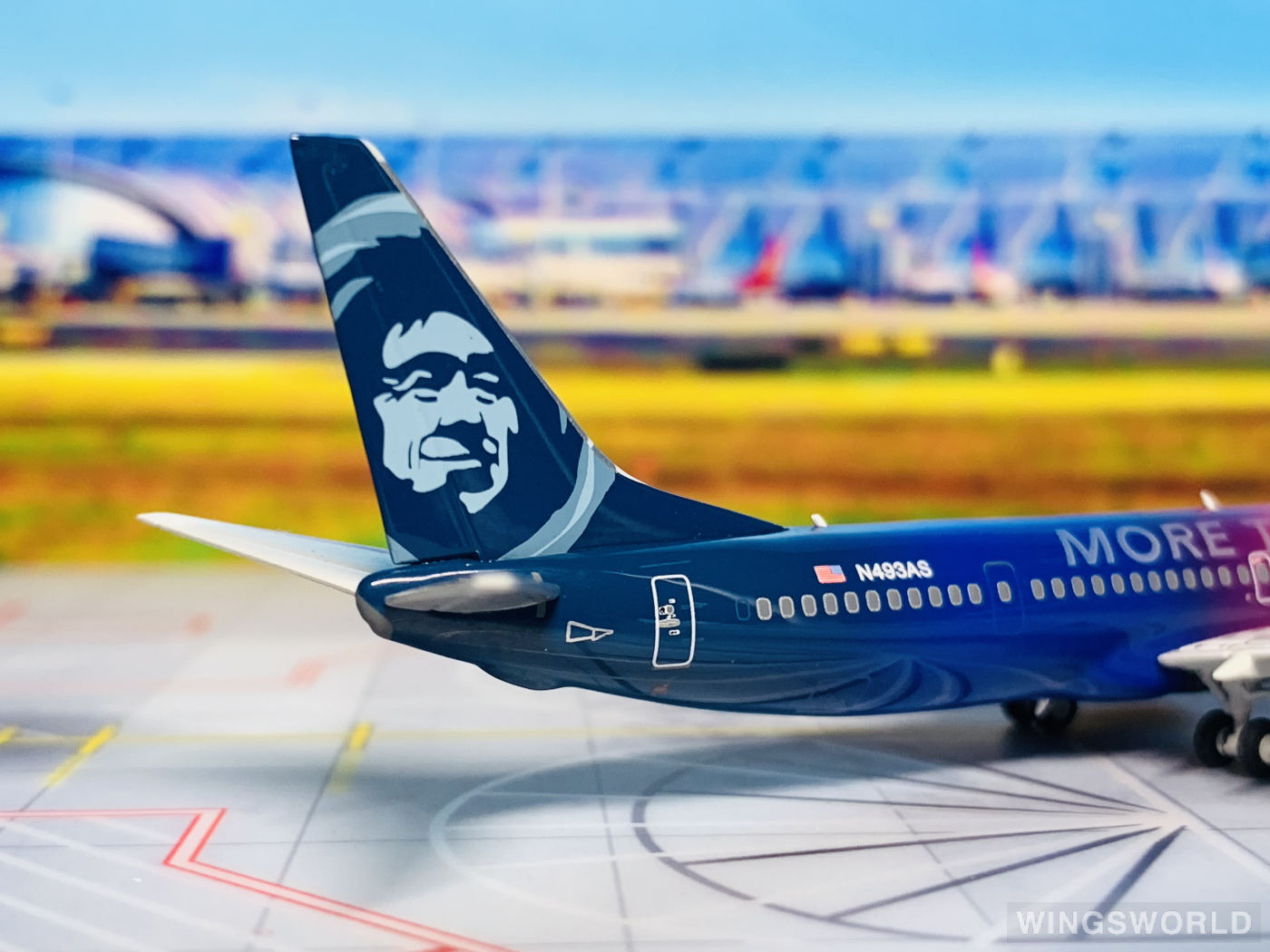 NGmodels 1:400 NG79025 Alaska Airlines 阿拉斯加航空 Boeing 737-900ER N493AS
