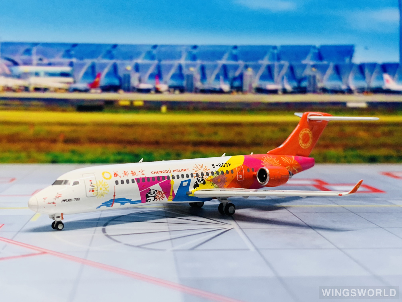 NGmodels 1:400 NG21006 Chengdu Airlines 成都航空 Comac ARJ21-700 B-603P