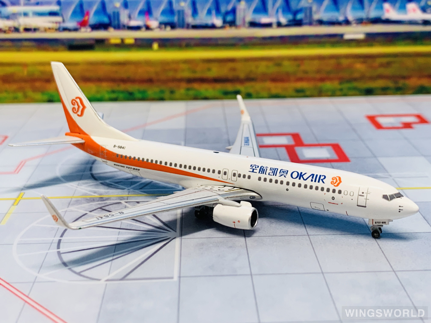 Skywings 1:400 040 Okay Airways 奥凯航空 Boeing 737-800 B-5841