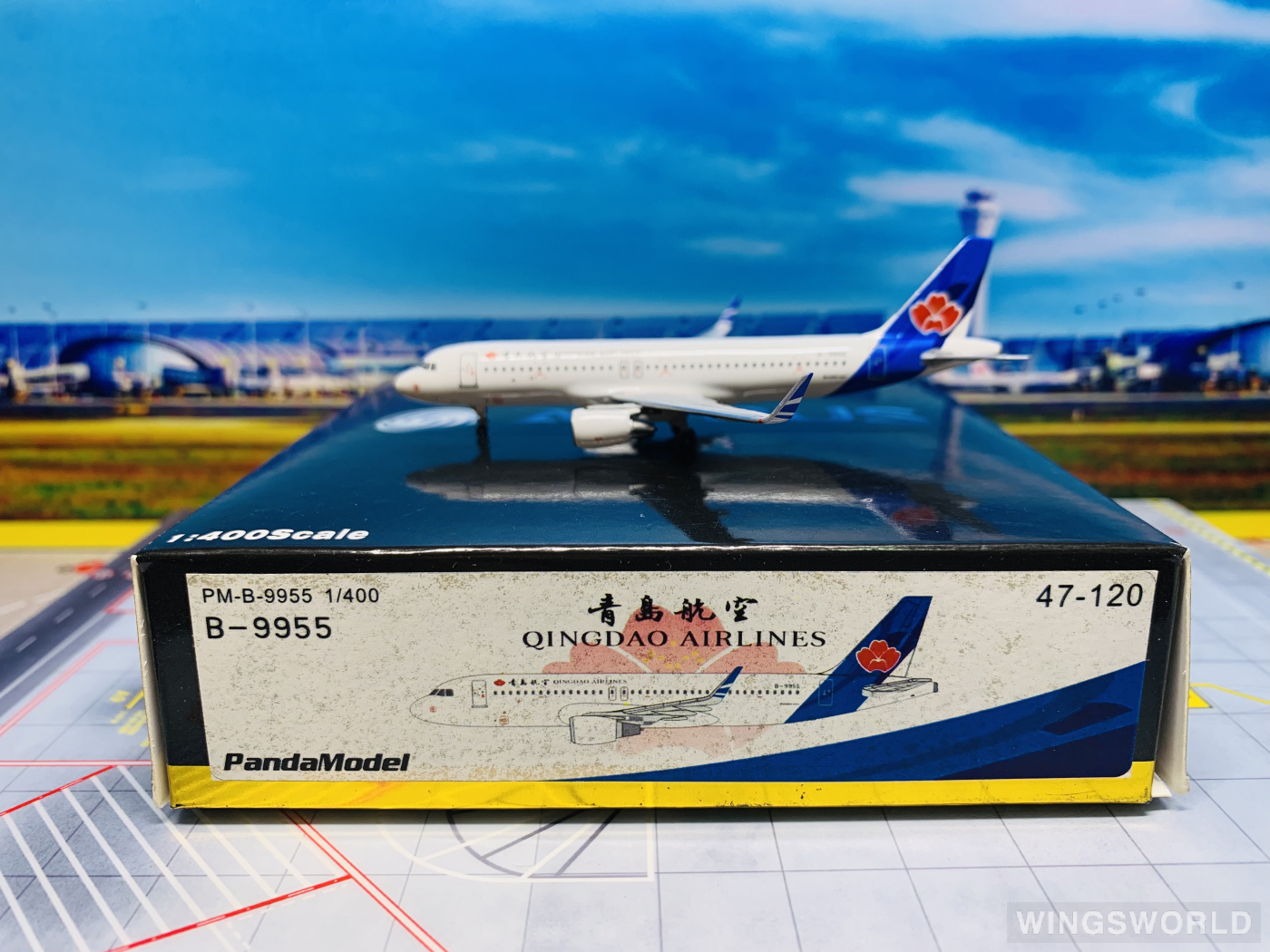 Pandamodel 1:400 PMB9955 Qingdao Airlines 青岛航空 Airbus A320 B-9955
