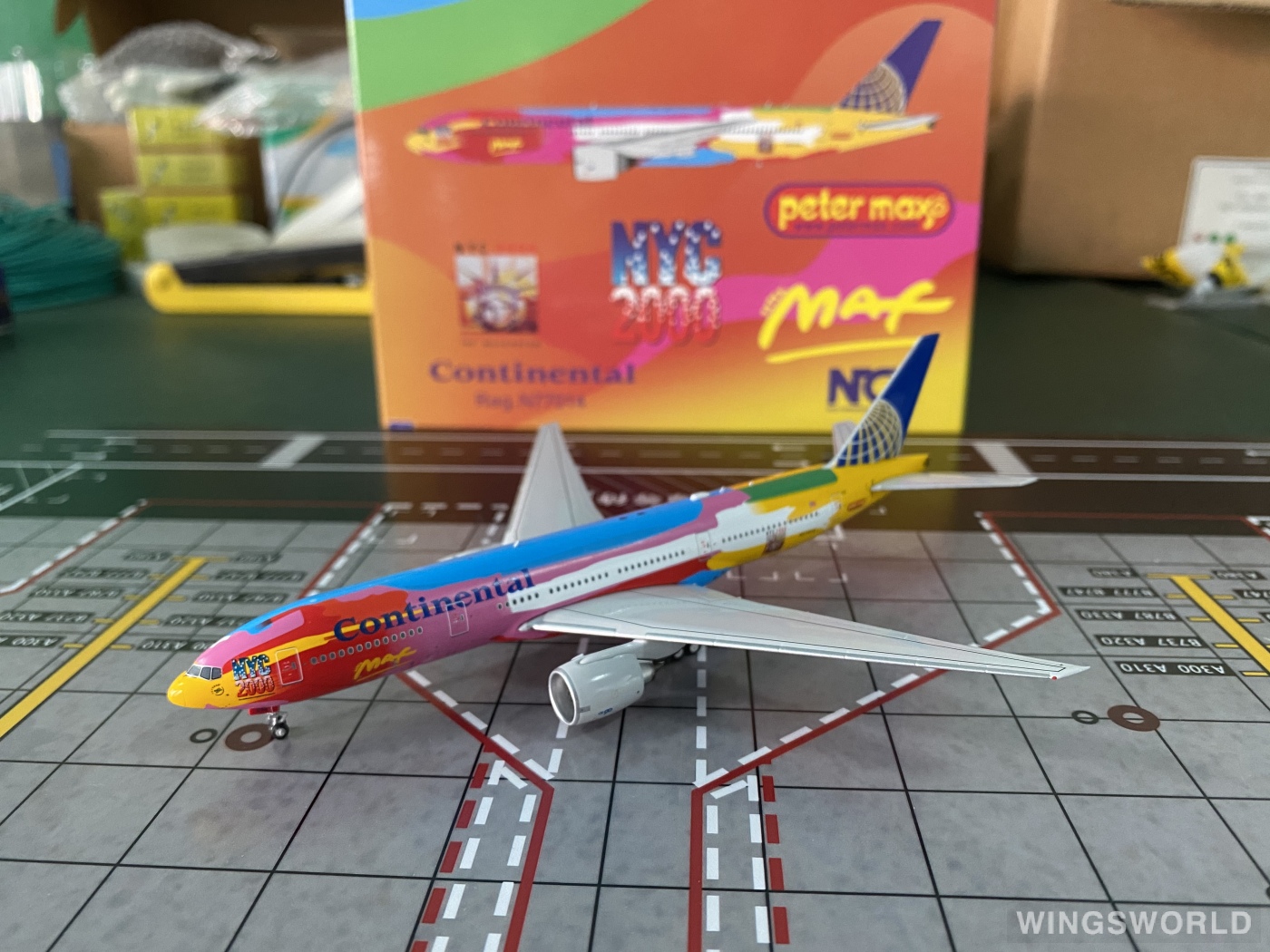 NGmodels 1:400 NG72005 Continental Airlines 美国大陆航空 Boeing 777-200ER N77014