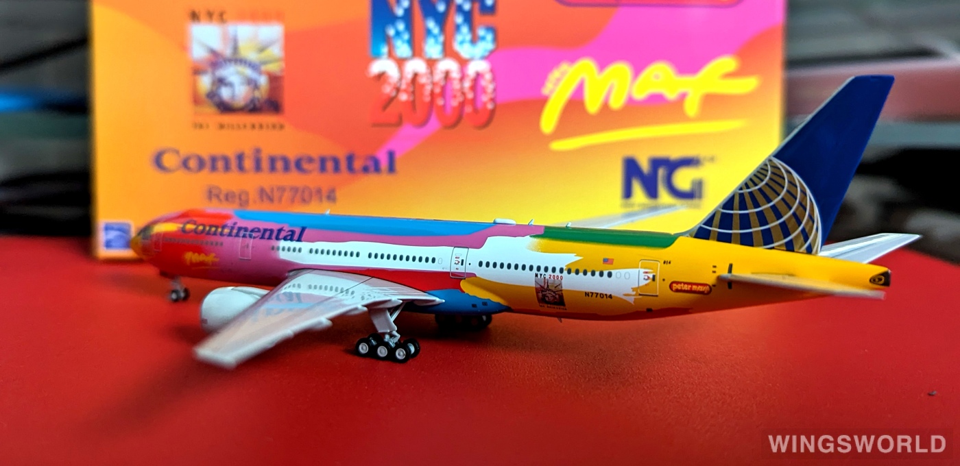 NGmodels 1:400 NG72005 Continental Airlines 美国大陆航空 Boeing 777-200ER N77014