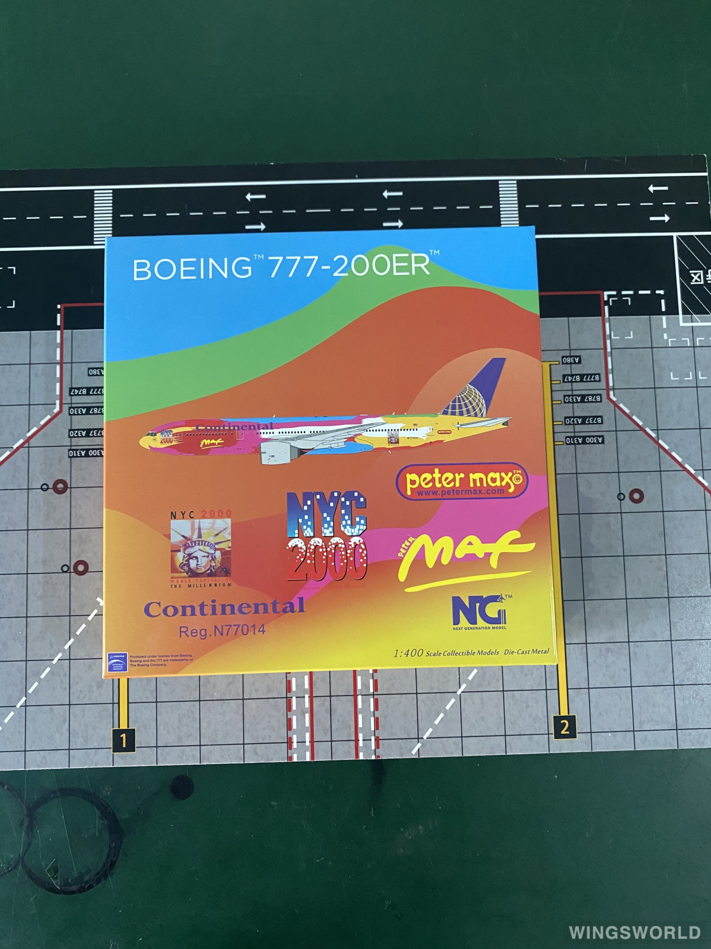 NGmodels 1:400 NG72005 Continental Airlines 美国大陆航空 Boeing 777-200ER N77014