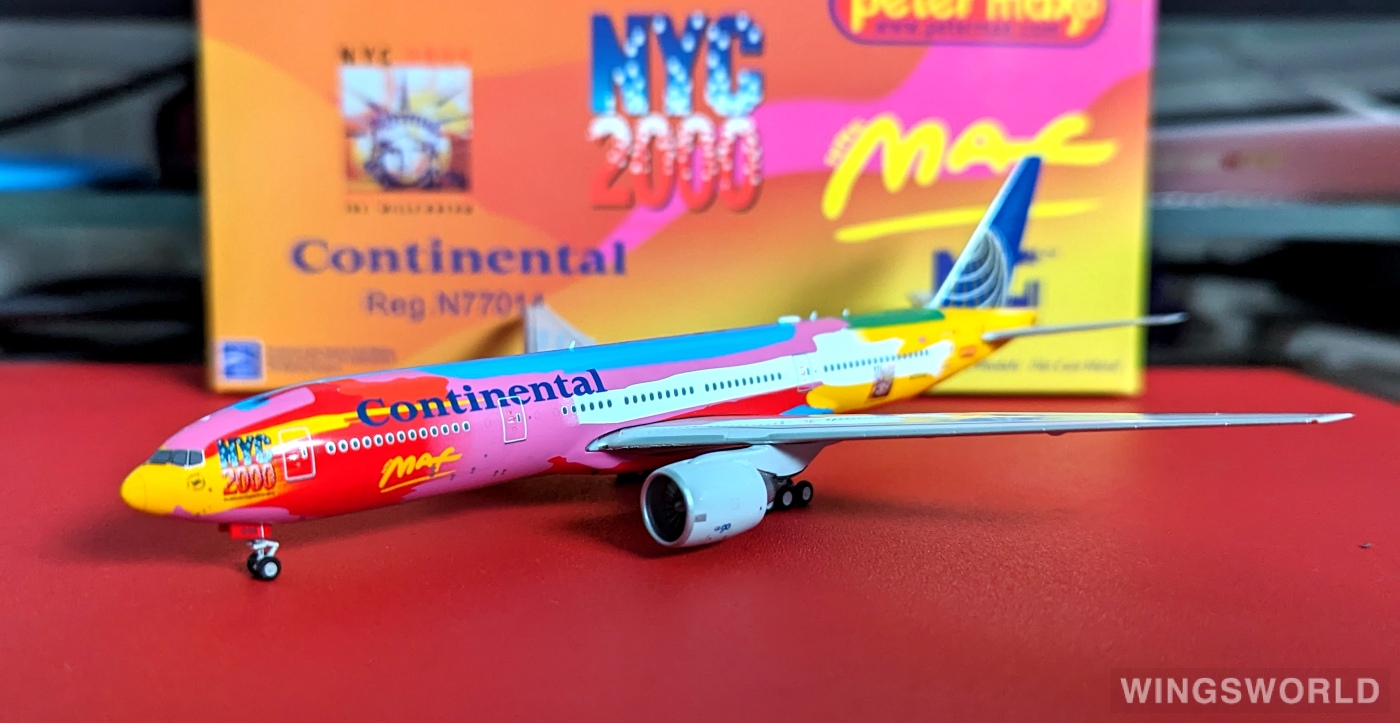 NGmodels 1:400 NG72005 Continental Airlines 美国大陆航空 Boeing 777-200ER N77014