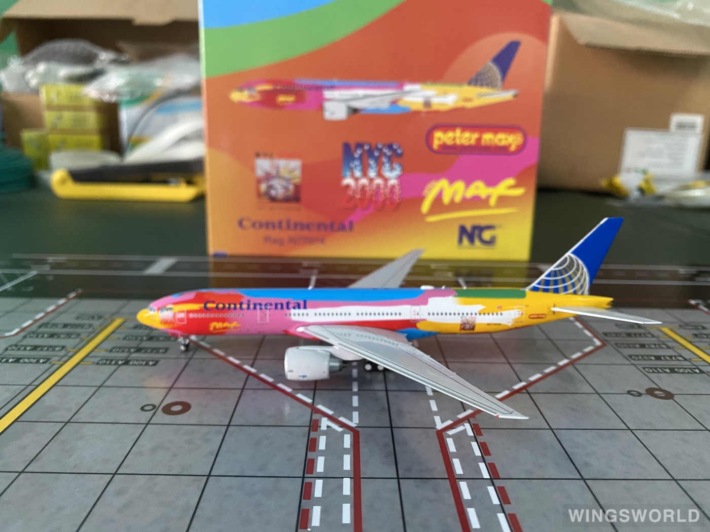 NGmodels 1:400 NG72005 Continental Airlines 美国大陆航空 Boeing 777-200ER N77014