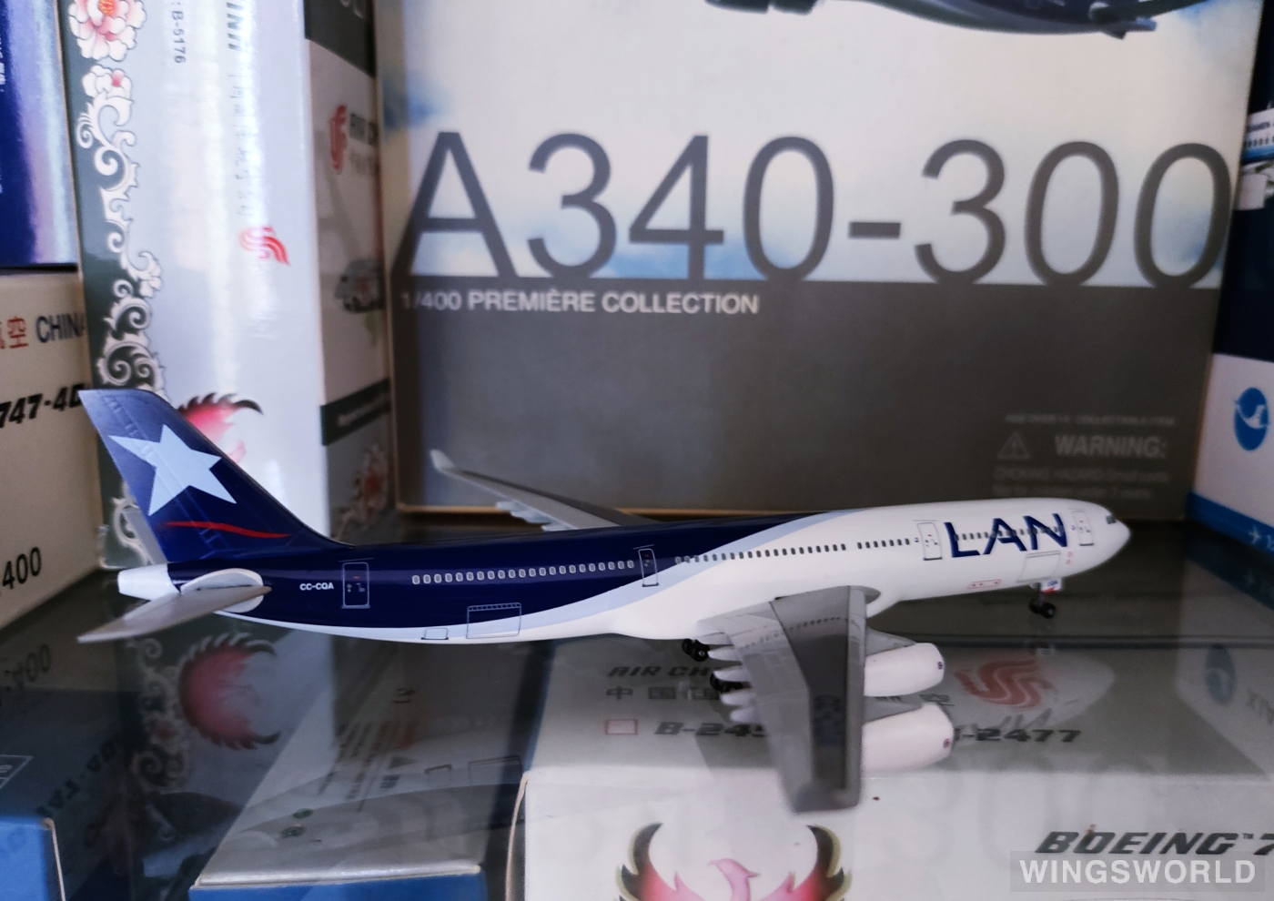 Dragon Models 1:400 55895 LAN Airlines 智利航空 Airbus A340-300 CC-CQA