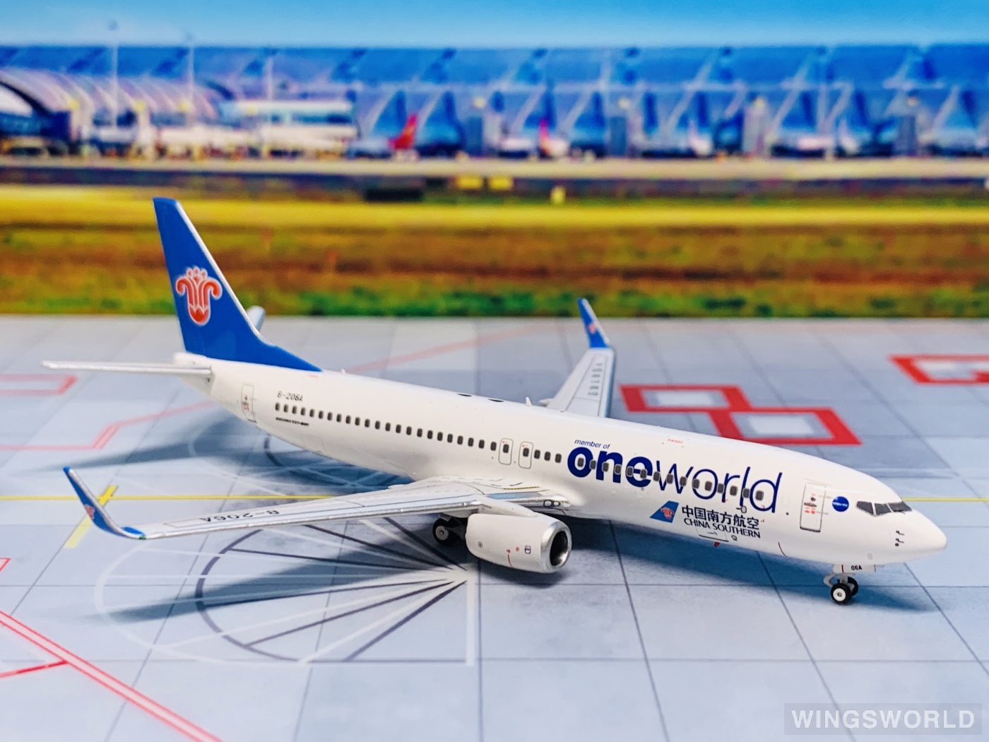 Pandamodel 1:400 73802 China Southern 中国南方航空 Boeing 737-800 B-206A