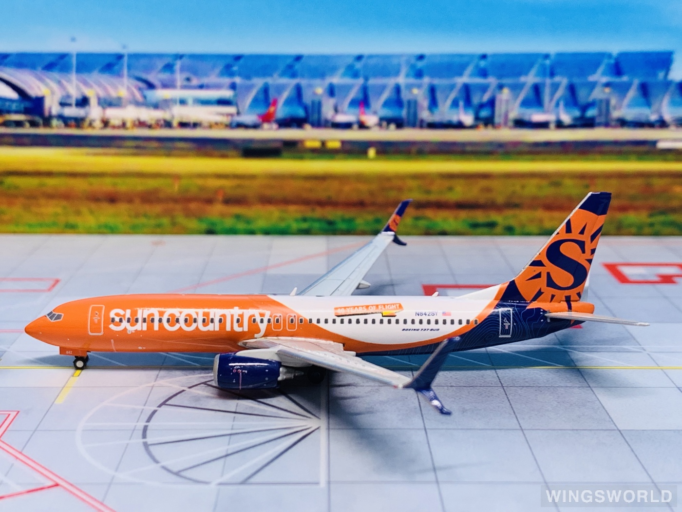 Geminijets 1:400 GJSCX1960 Sun Country Airlines 太阳城航空 Boeing 737-800 N842SY