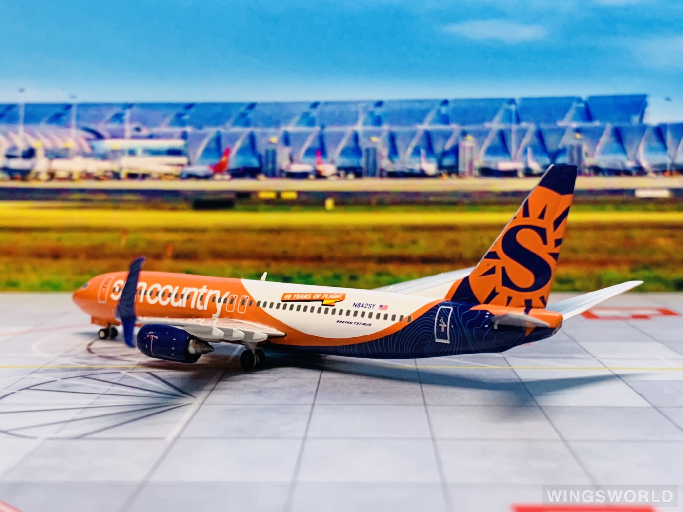 Geminijets 1:400 GJSCX1960 Sun Country Airlines 太阳城航空 Boeing 737-800 N842SY