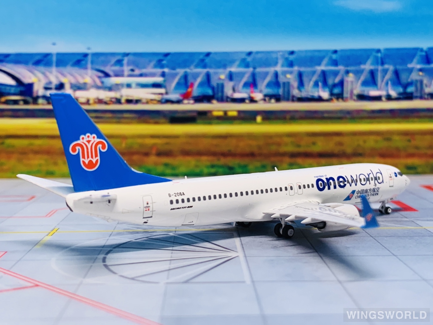 Pandamodel 1:400 73802 China Southern 中国南方航空 Boeing 737-800 B-206A