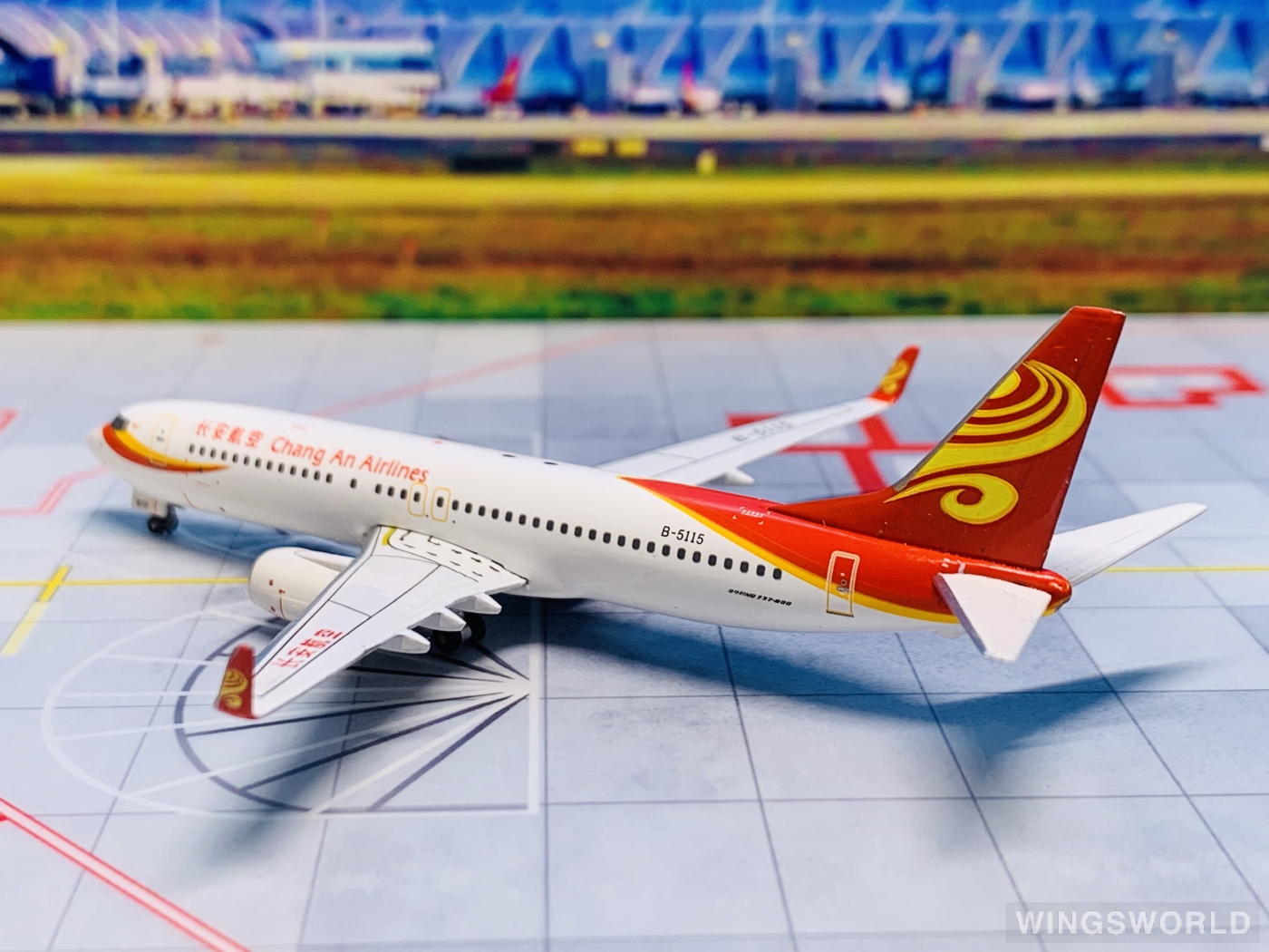 Witty 1:400 WT4738008 Air Chang'an 长安航空 Boeing 737-800 B-5115