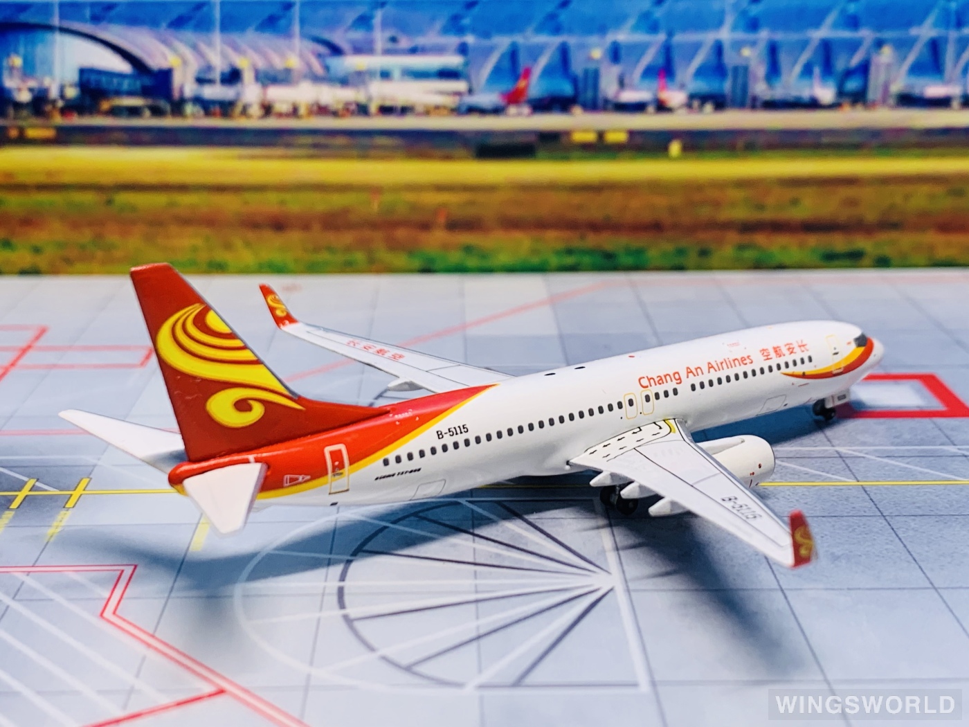 Witty 1:400 WT4738008 Air Chang'an 长安航空 Boeing 737-800 B-5115