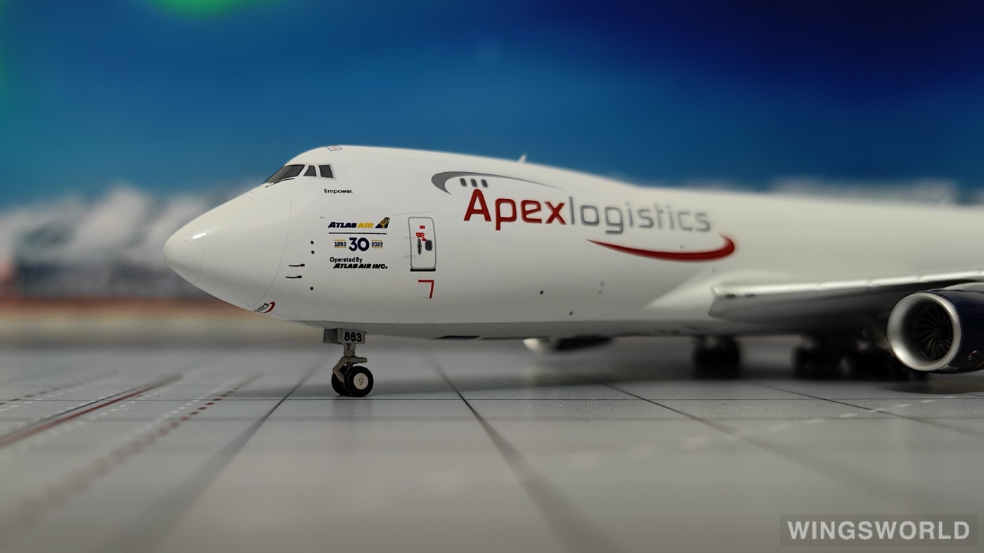 NGmodels 1:400 NG78015 Atlas Air 阿特拉斯航空 Boeing 747-8F N863GT