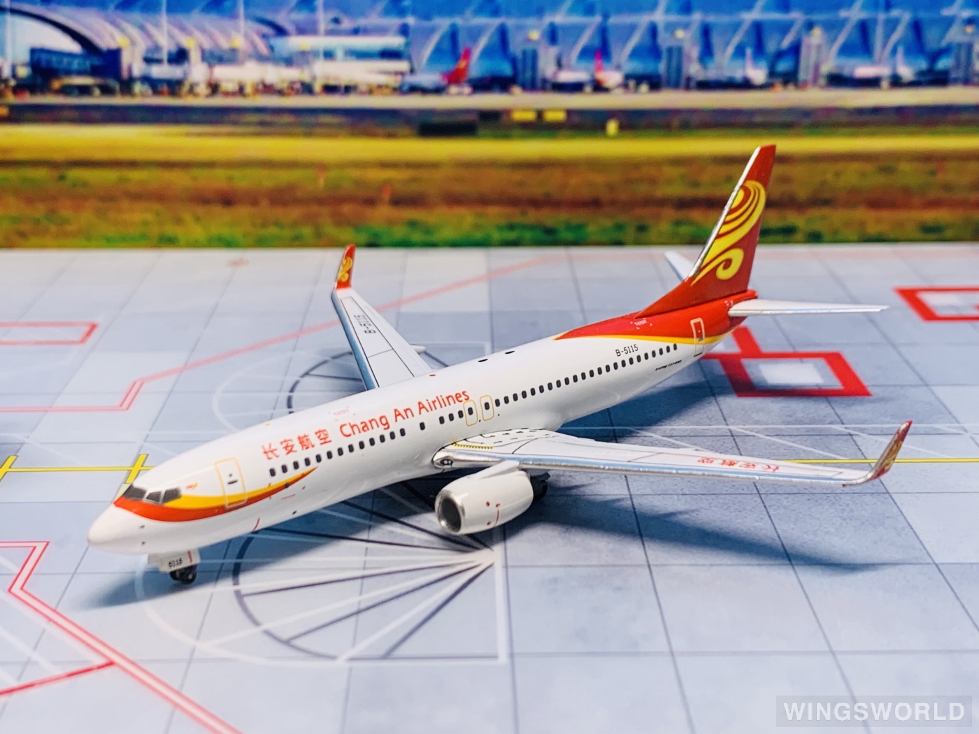 Witty 1:400 WT4738008 Air Chang'an 长安航空 Boeing 737-800 B-5115