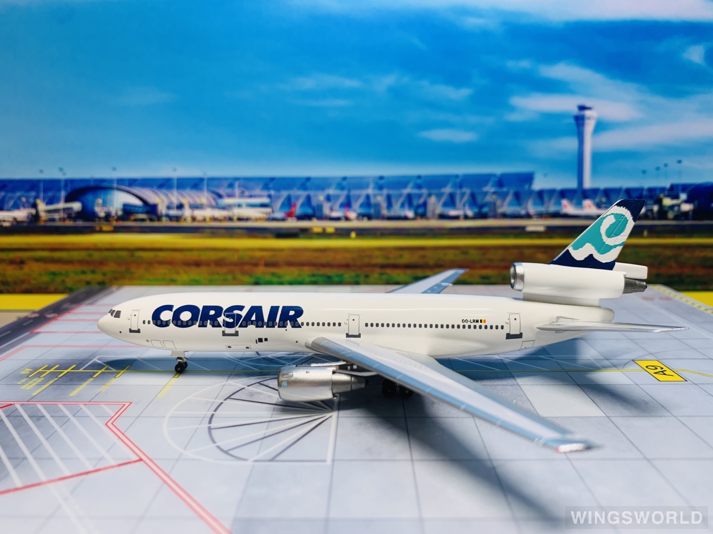 AeroClassics 1:400 ACOOLRM Corsair 科西嘉地中海航空 McDonnell Douglas DC-10 OO-LRM