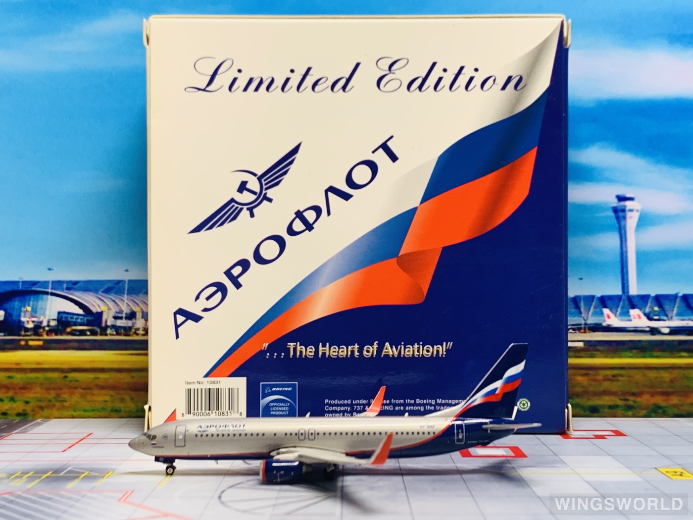 Phoenix 1:400 PH10831 Aeroflot 俄罗斯航空 Boeing 737-800 VP-BRF
