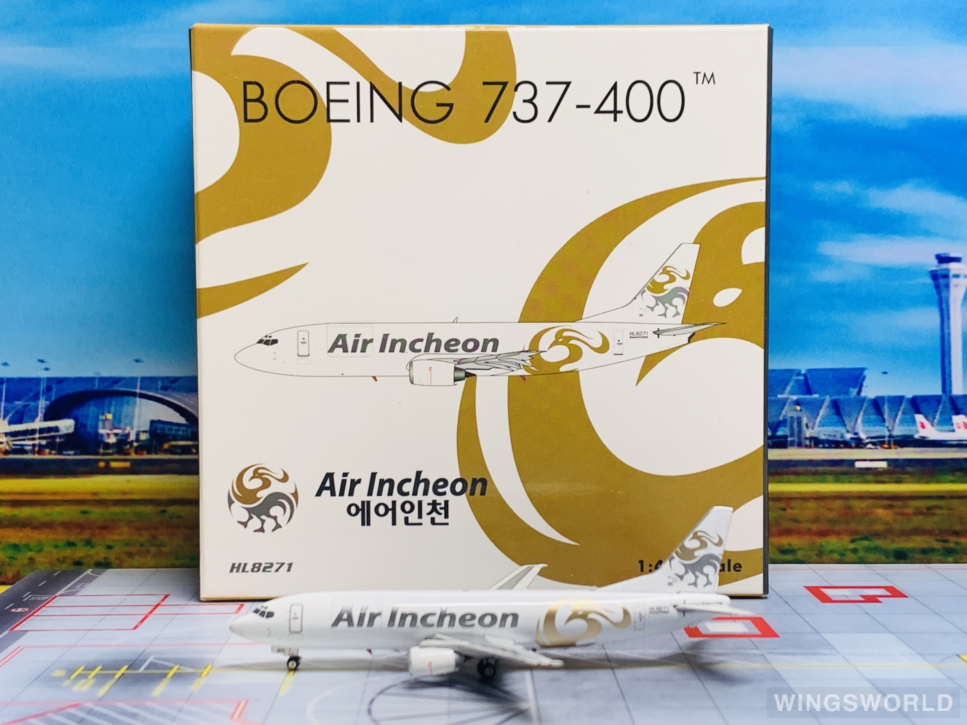 Phoenix 1:400 PH04238 Air Incheon 仁川航空 Boeing 737-400 HL8271