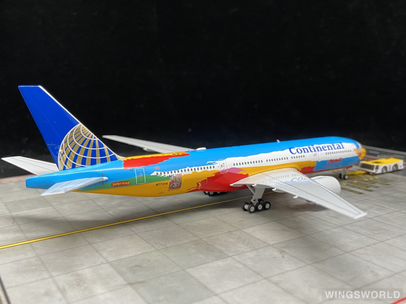 NGmodels 1:400 NG72005 Continental Airlines 美国大陆航空 Boeing 777-200ER N77014