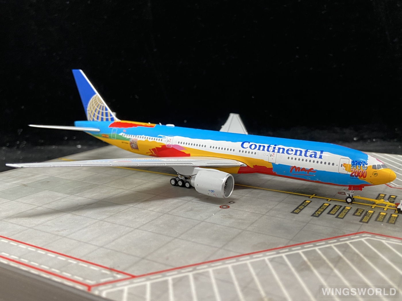 NGmodels 1:400 NG72005 Continental Airlines 美国大陆航空 Boeing 777-200ER N77014