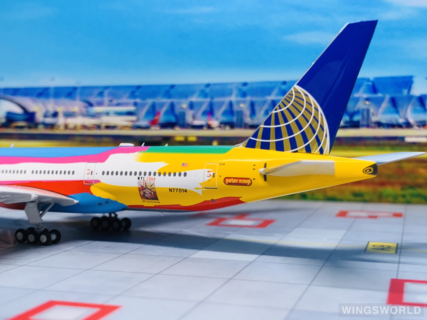 NGmodels 1:400 NG72005 Continental Airlines 美国大陆航空 Boeing 777-200ER N77014