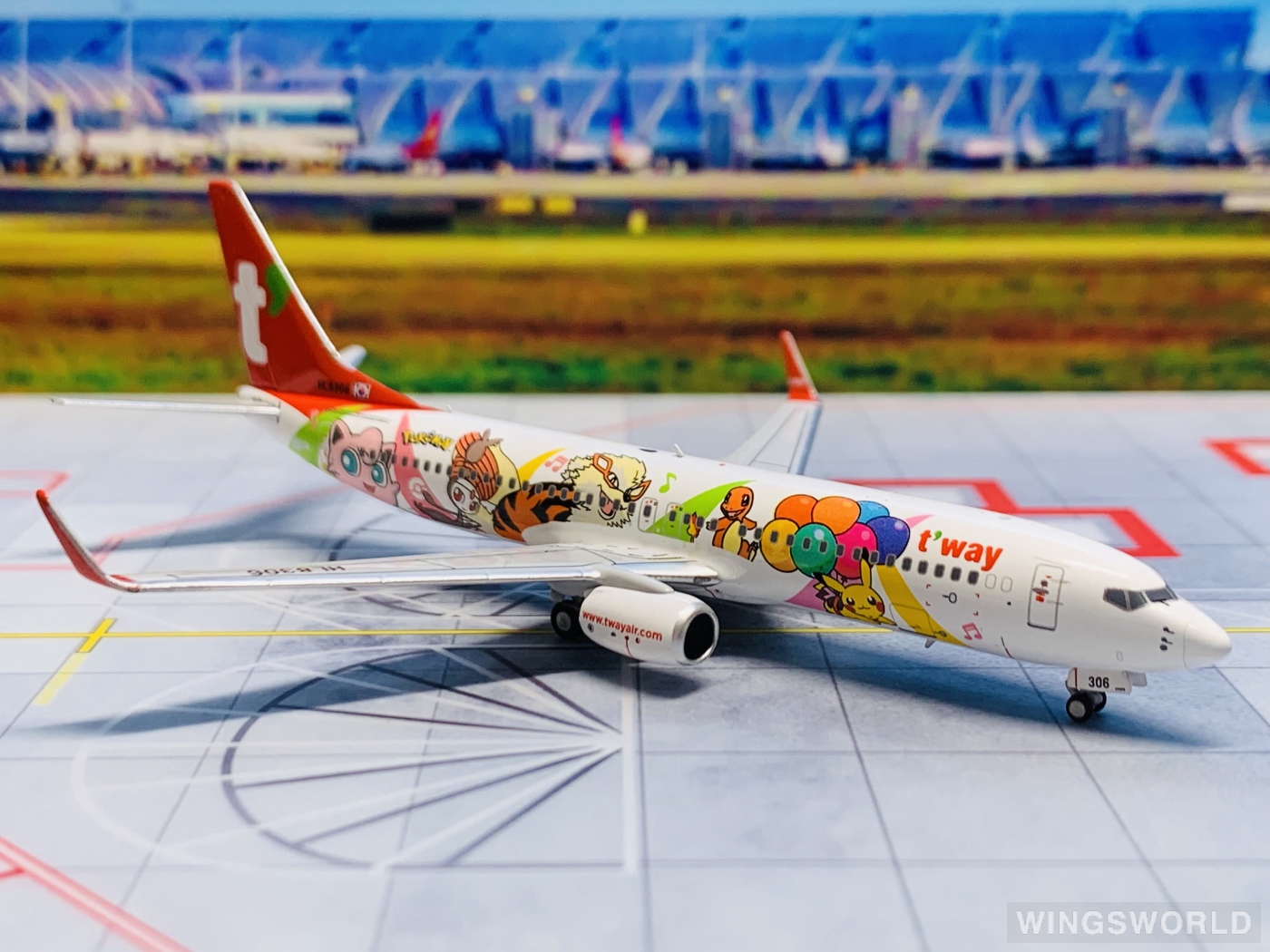 NGmodels 1:400 NG58166 TwayAir 德威航空 Boeing 737-800 HL8306