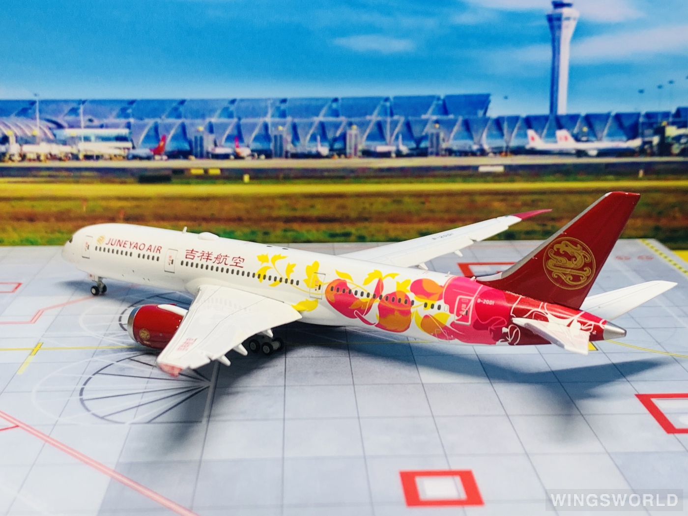 JC Wings 1:400 XX4224 Juneyao Airlines 吉祥航空 Boeing 787-9 B-20D1