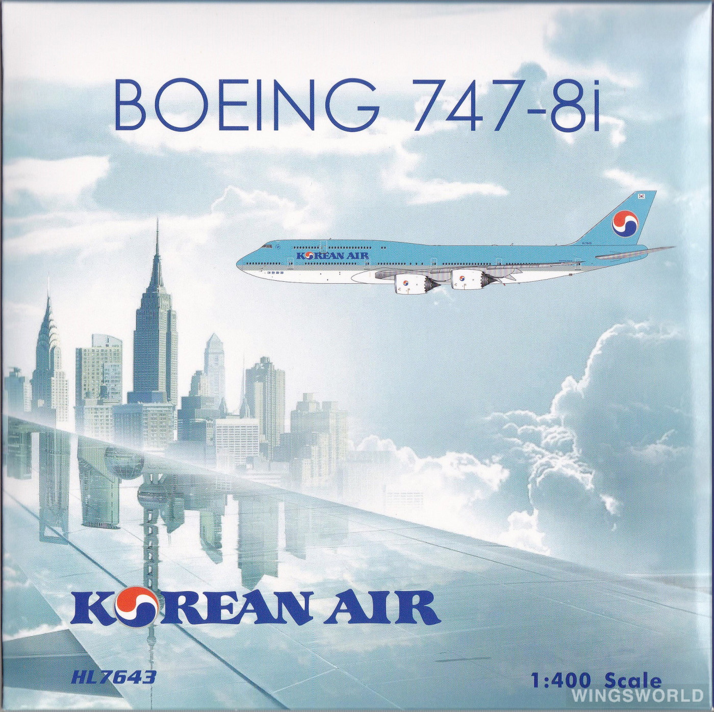 Phoenix 1:400 PH04426 Korean Air 大韩航空 Boeing 747-8i HL7643