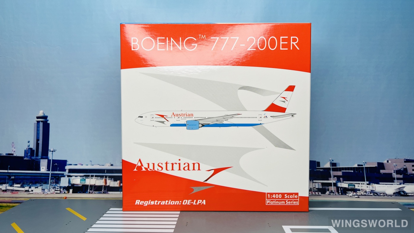 Phoenix 1:400 PH10918 Austrian Airlines 奥地利航空 Boeing 777-200 OE-LPA